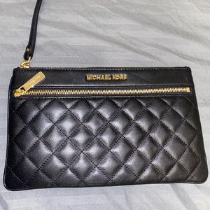 Michael Kora black wristlet